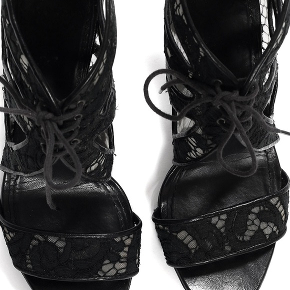 Givenchy Black Lace Cage Sandal Bootie Heel SIZE: 40 - Picture 16 of 16